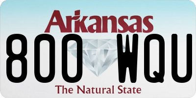 AR license plate 800WQU