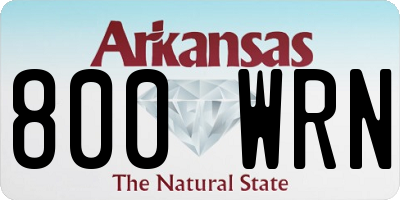 AR license plate 800WRN