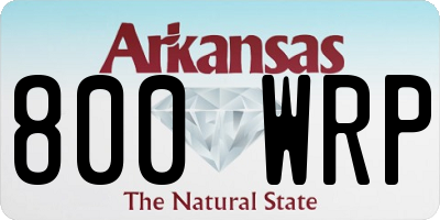 AR license plate 800WRP