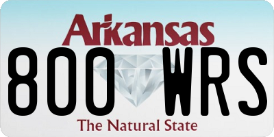 AR license plate 800WRS