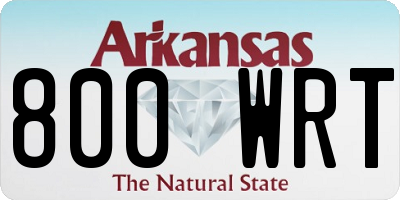 AR license plate 800WRT