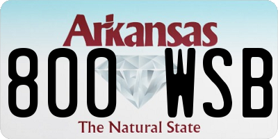 AR license plate 800WSB
