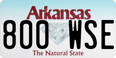AR license plate 800WSE