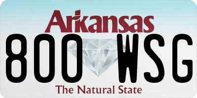 AR license plate 800WSG