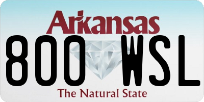 AR license plate 800WSL