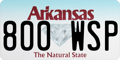 AR license plate 800WSP