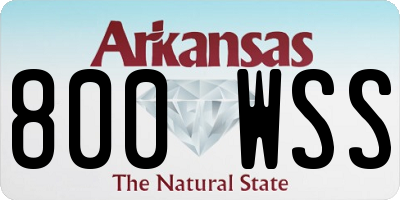 AR license plate 800WSS