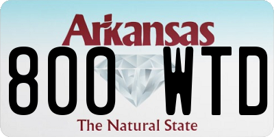 AR license plate 800WTD