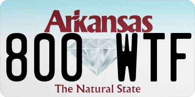 AR license plate 800WTF