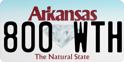 AR license plate 800WTH