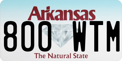 AR license plate 800WTM