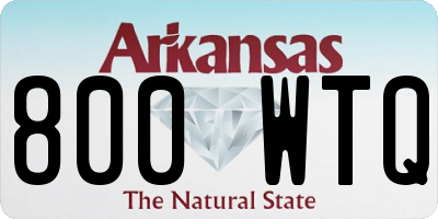 AR license plate 800WTQ