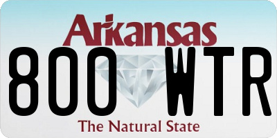 AR license plate 800WTR