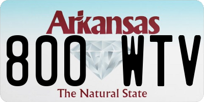 AR license plate 800WTV