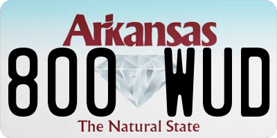 AR license plate 800WUD