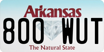 AR license plate 800WUT