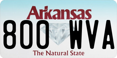 AR license plate 800WVA
