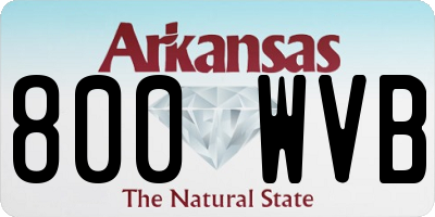 AR license plate 800WVB