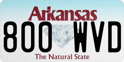 AR license plate 800WVD