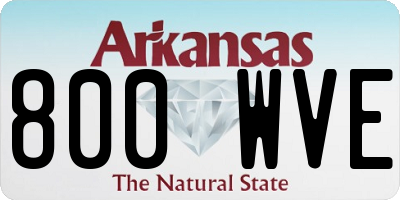 AR license plate 800WVE