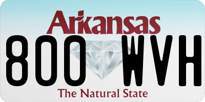AR license plate 800WVH