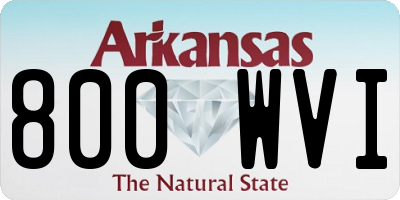 AR license plate 800WVI