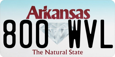AR license plate 800WVL