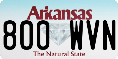 AR license plate 800WVN