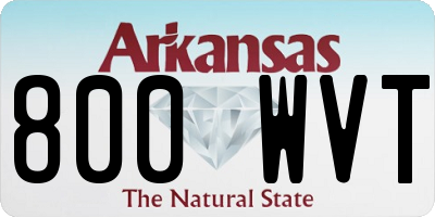 AR license plate 800WVT