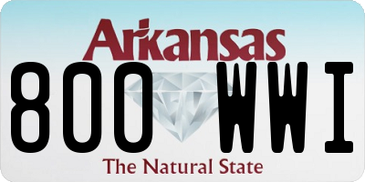 AR license plate 800WWI