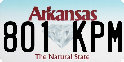 AR license plate 801KPM