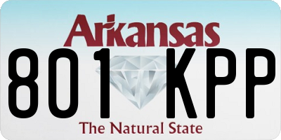 AR license plate 801KPP