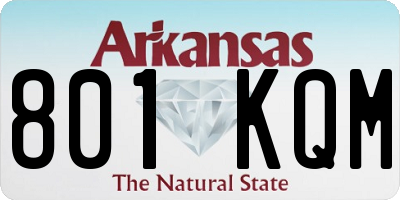 AR license plate 801KQM