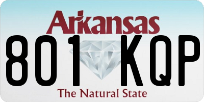AR license plate 801KQP