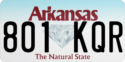 AR license plate 801KQR