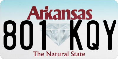 AR license plate 801KQY