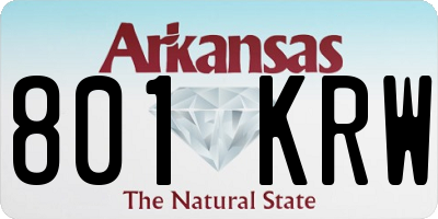 AR license plate 801KRW