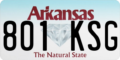 AR license plate 801KSG