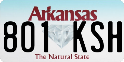 AR license plate 801KSH