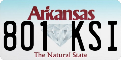 AR license plate 801KSI