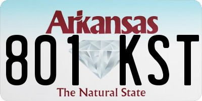 AR license plate 801KST