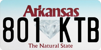 AR license plate 801KTB