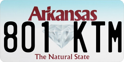 AR license plate 801KTM