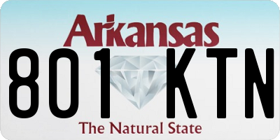 AR license plate 801KTN