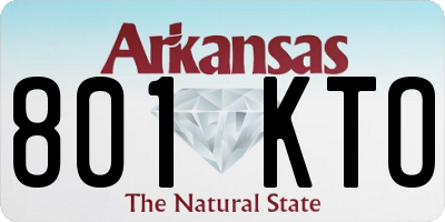 AR license plate 801KTO