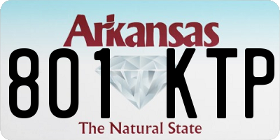 AR license plate 801KTP