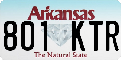 AR license plate 801KTR
