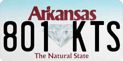 AR license plate 801KTS