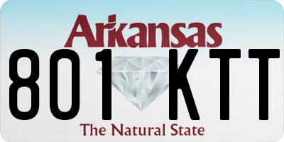 AR license plate 801KTT