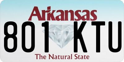 AR license plate 801KTU